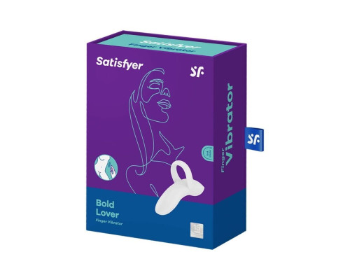Вібратор на палець Satisfyer Bold Lover White (м'ята упаковка!!!)