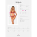 Комплект Obsessive Ms Merrilo 2-pcs set, XS/S, м’який бюстгальтер та трусики з доступом і з помпоном