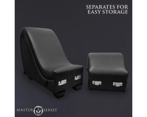 Секс-крісло з подушками Master Series Kinky Sex Lounge with Cushions - Black
