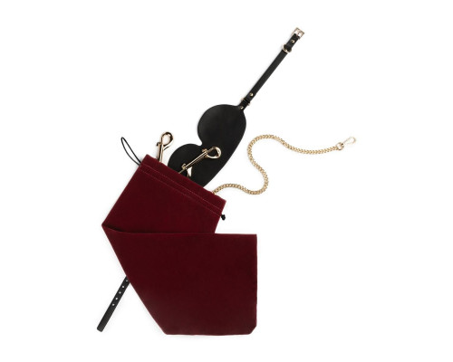 Набір для BDSM Bedroom Fantasies: Bondage Suitcase 13 Pcs - Cow Leather