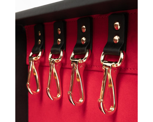 Набір для BDSM Bedroom Fantasies: Bondage Suitcase 13 Pcs - Cow Leather