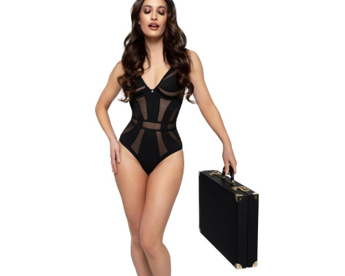 Набір для BDSM Bedroom Fantasies: Bondage Suitcase 13 Pcs - Cow Leather