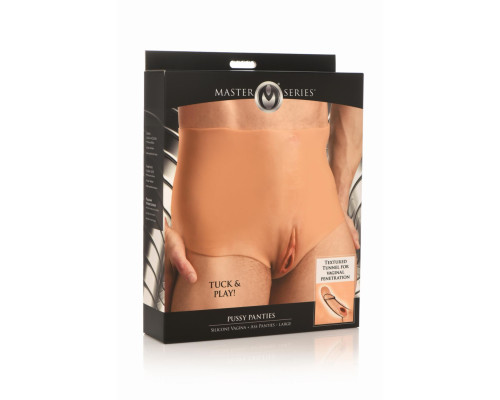 Накладна вагіна Master Series Silicone Vagina + Butt Panties - Large