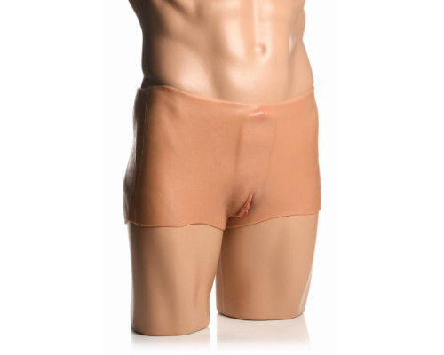 Накладна вагіна Master Series Silicone Vagina + Butt Panties - Medium