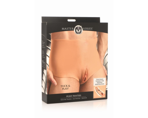 Накладна вагіна Master Series Silicone Vagina + Butt Panties - Medium