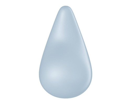 Вібратор для зовнішньої стимуляції Satisfyer Dew Drop Blue, 2 мотори, 12 режимів, м’який корпус