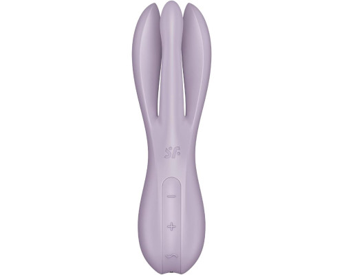 Кліторальний вібратор Satisfyer Threesome 2 Violet, 3 гнучкі пальчики, 3 мотори