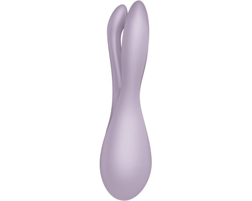 Кліторальний вібратор Satisfyer Threesome 2 Violet, 3 гнучкі пальчики, 3 мотори