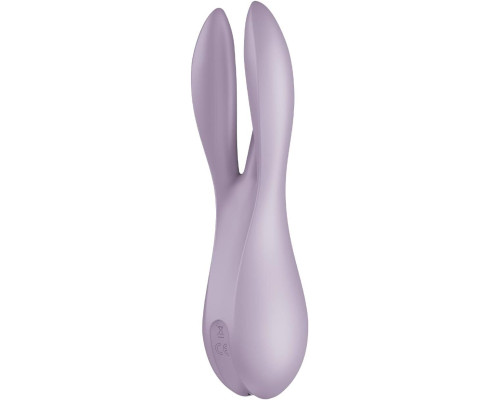 Кліторальний вібратор Satisfyer Threesome 2 Violet, 3 гнучкі пальчики, 3 мотори