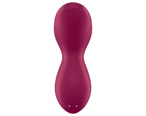 Вібратор для клітора з перлинною стимуляцією Satisfyer Exciterrr Berry, 2 незалежні мотори