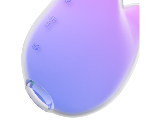 Вакуумний кліторальний стимулятор з вібрацією Satisfyer Mermaid Vibes Violet/Pink, 2 мотори