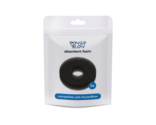Поглинальна губка Kiiroo Powerblow Absorbent Foam 5 шт, для вакуумної насадки Powerblow