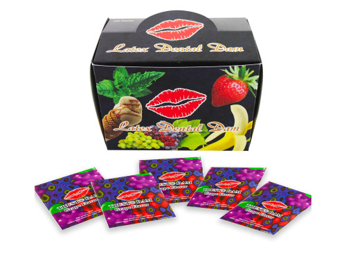 Набір латексних серветок Latex Dental Dams Grape 100 шт