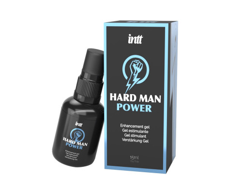 Стимулювальний гель для ерекції Intt Hard Man Power (15 мл), екстракт гінгко білоба, таурин