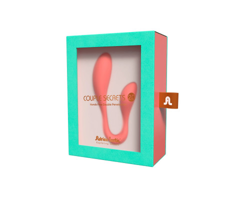 Смарт-вібратор для пар Adrien Lastic Couple Secrets 2.0, 2 мотори, 10 режимів