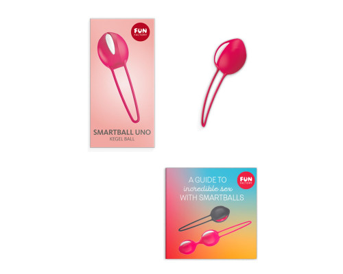 Вагінальна кулька Fun Factory SMARTBALL UNO, червона, одинарна, діаметр 3,6 см