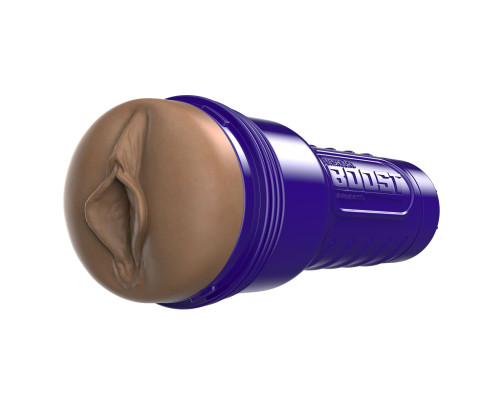 Мастурбатор-вагіна Fleshlight Boost Bang Medium Dark Flesh, плаваючі кільця Turbo Tech
