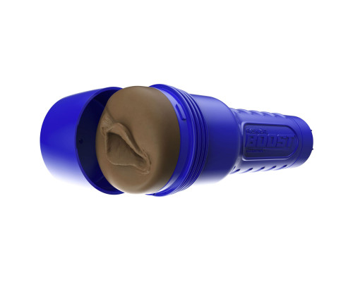Мастурбатор-вагіна Fleshlight Boost Bang Medium Dark Flesh, плаваючі кільця Turbo Tech