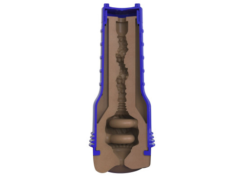 Мастурбатор-попка Fleshlight Boost Blast Female Medium Dark Flesh, плаваючі кільця Turbo Tech