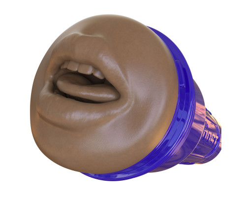 Мастурбатор-ротик Fleshlight Boost Blow Medium Dark Flesh, плаваючі кільця Turbo Tech