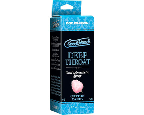 Спрей для мінету Doc Johnson GoodHead DeepThroat Spray - Cotton Candy 59 мл для глибокого мінету