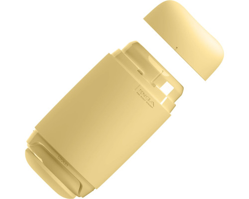 Мастурбатор TENGA PUFFY Custard Yellow, ультрам’який матеріал, багаторазовий, наскрізний