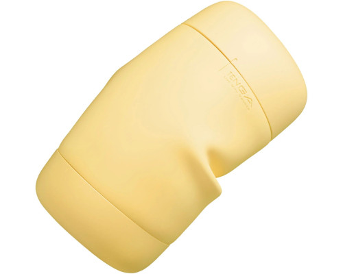 Мастурбатор TENGA PUFFY Custard Yellow, ультрам’який матеріал, багаторазовий, наскрізний