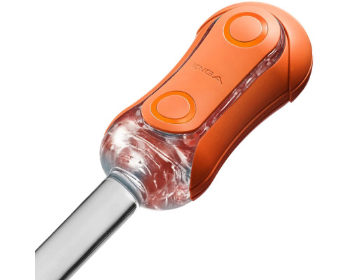 Мастурбатор Tenga Flip Orb — Sunset Orange, з можливістю зміни тиску та стимулювальними кульками всередині