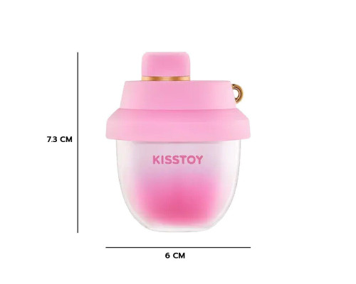 Вакуумний стимулятор-брелок KISSTOY Kiss Pods, 5 рівнів інтенсивності + Turbo-режим, 2 насадки