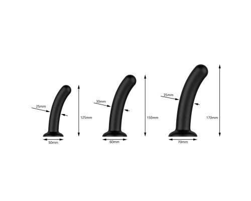 Набір дилдо Nexus Dilating Set (17 см, 15 см, 12,5 см)
