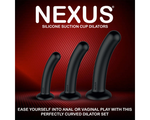 Набір дилдо Nexus Dilating Set (17 см, 15 см, 12,5 см)
