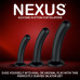 Набір дилдо Nexus Dilating Set (17 см, 15 см, 12,5 см)