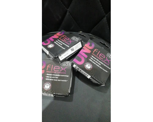 Презервативи ONE Flex Graphene Condom 3 шт, картонна коробка (м'ята упаковка!!!)