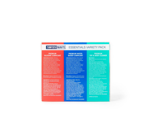 Набір Swiss Navy Essentials Variety Pack 3 х 30 мл