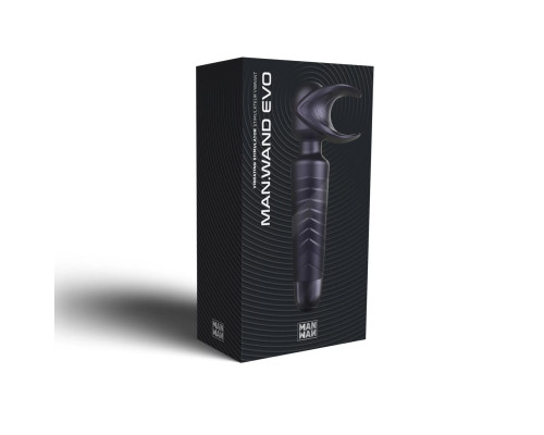 Мастурбатор-вібромасажер Manwan MAN.WAND EVO Black Plum, чудово для пар, вібромінет