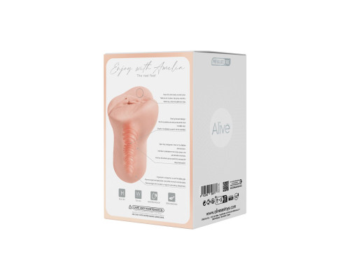 Мастурбатор-вагіна Alive Amelia Super Realistic Masturbator S Flesh, реалістичний канал