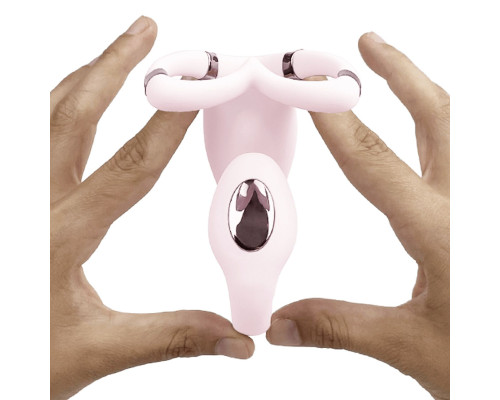 Смарт-вібратор для пар Adrien Lastic Venus + APP, подвійний, можна носити під одягом, 10 режимів
