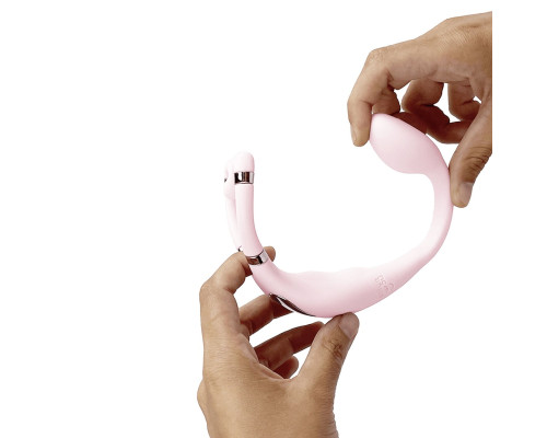 Смарт-вібратор для пар Adrien Lastic Venus + APP, подвійний, можна носити під одягом, 10 режимів