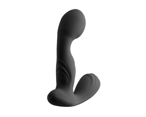 Вібромасажер простати S Pleasures Premium FUZZY, чорний, з рельєфом, 10 режимів вібрації