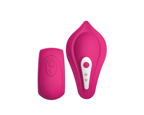 Вібратор у трусики Liebe Panty Vibe Recargable Cerise, нагрів до 39 °C, пульт, трусики S-M в комплекті