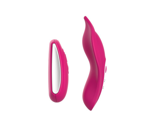 Вібратор у трусики Liebe Panty Vibe Recargable Cerise, нагрів до 39 °C, пульт, трусики S-M в комплекті