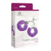 Наручники S Pleasures Furry Cuffs Purple з пухнастим оздобленням, 2 ключі в комплекті