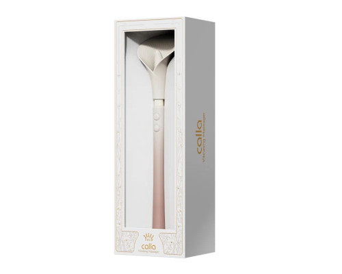 Розкішний вібромасажер Zalo – Calla Blossom Pink, двосторонній, 2 мотори