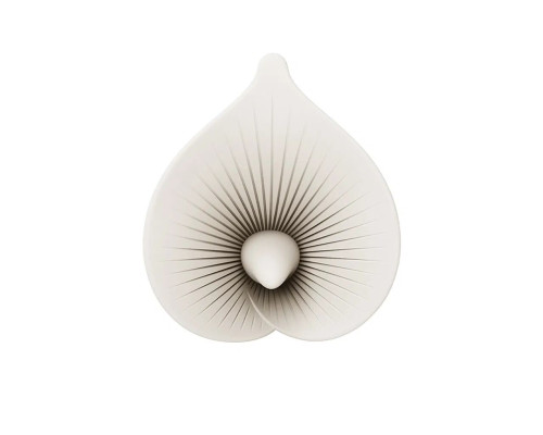Розкішний вібромасажер Zalo – Calla Ivory White, двосторонній, 2 мотори