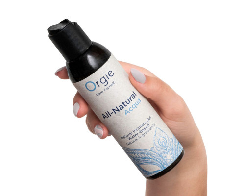 Лубрикант на водній основі Orgie All Natural Acqua, 150 мл, нелипкий, гладенький, натуральний склад