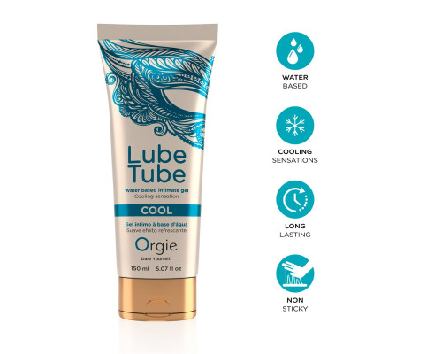 Лубрикант на водній основі Orgie Lube Tube Cool, 150 мл, з охолоджувальним ефектом, без запаху