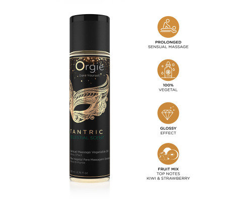 Масажна олія Orgie – Tantric Celestial Scent (200 мл), для тантричного масажу, зволоження