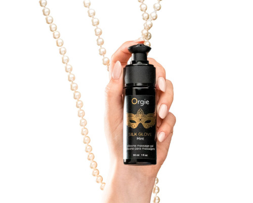 Набір для перлинного масажу Orgie – Pearls Lust Massage (30 мл), силіконовий гель, намисто