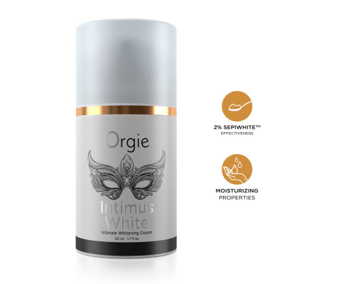 Крем для освітлення шкіри Orgie – Intimus White (50 мл) посиленої дії, підходить для всіх зон