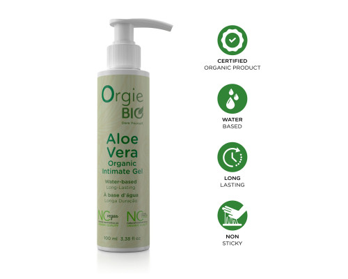 Лубрикант на водній основі Orgie – Bio Aloe Vera Intimate Gel (100 мл), екстракт алое вера